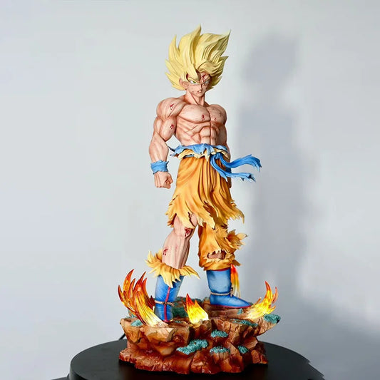 Statue Son Goku Super Saiyan - Socle LED - Dragon Ball Z - 30cm
