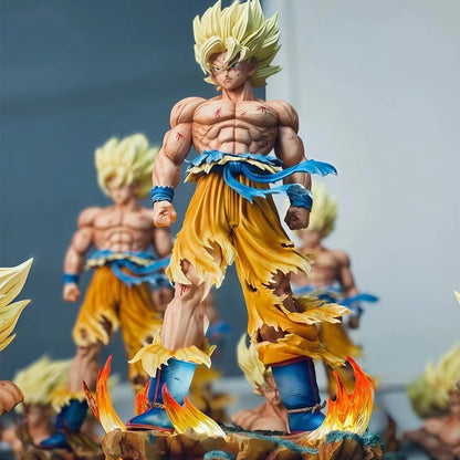 Statue Son Goku Super Saiyan - Socle LED - Dragon Ball Z - 30cm