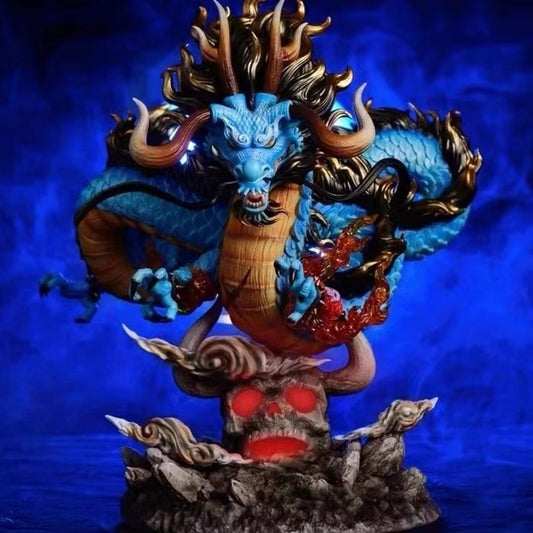 Figurine - Kaido aux 100 bêtes - Forme Dragon - One piece - 22cm