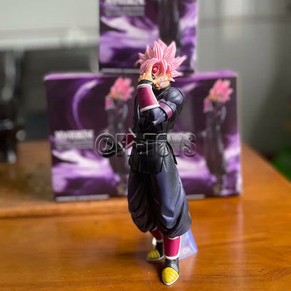 Figurine Goku Black Super Saiyan Rosé - Vue dos armure divine