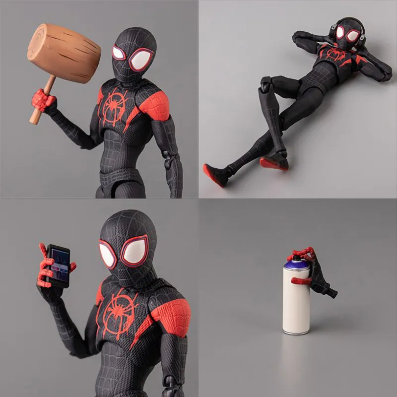 Figurine Miles Morales Marvel articulée - Détail points d'articulation