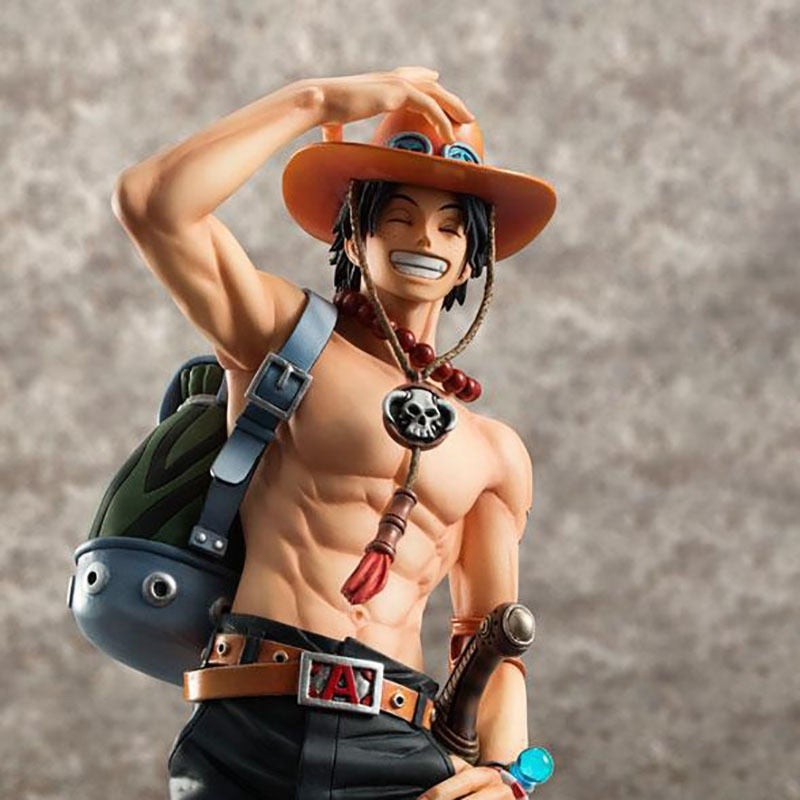 Figurine Ace One Piece - Détail flammes Mera Mera