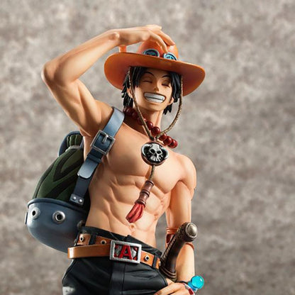 Figurine Ace One Piece - Détail flammes Mera Mera