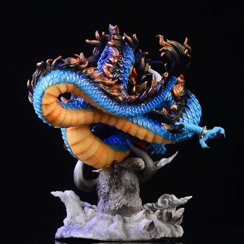 Figurine Kaido One Piece 22cm - Vue profil droit dragon