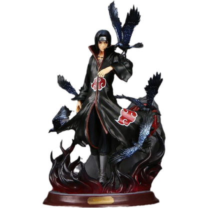 Figurine Itachi Uchiha - Détail visage et kimono Akatsuki
