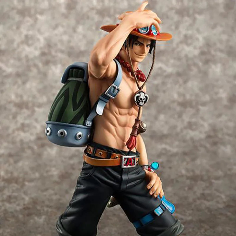 Figurine Portgas D. Ace One Piece 23cm - Vue face Poing de Feu