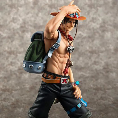 Figurine Portgas D. Ace One Piece 23cm - Vue face Poing de Feu