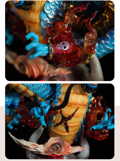 Figurine Kaido des cent bêtes - Détail finition peinture