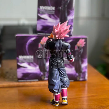 Figurine Goku Black SSJ Rosé - Vue trois quarts dynamique