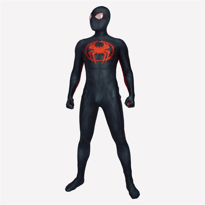 Cosplay Miles Morales Spider-Man Across the Spider-Verse - Vue face complète